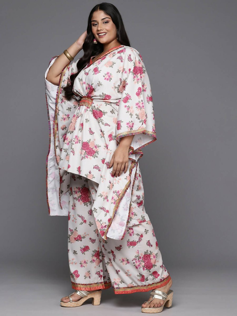 Ahalyaa Women's Traditional Wear Co-ords - Beige