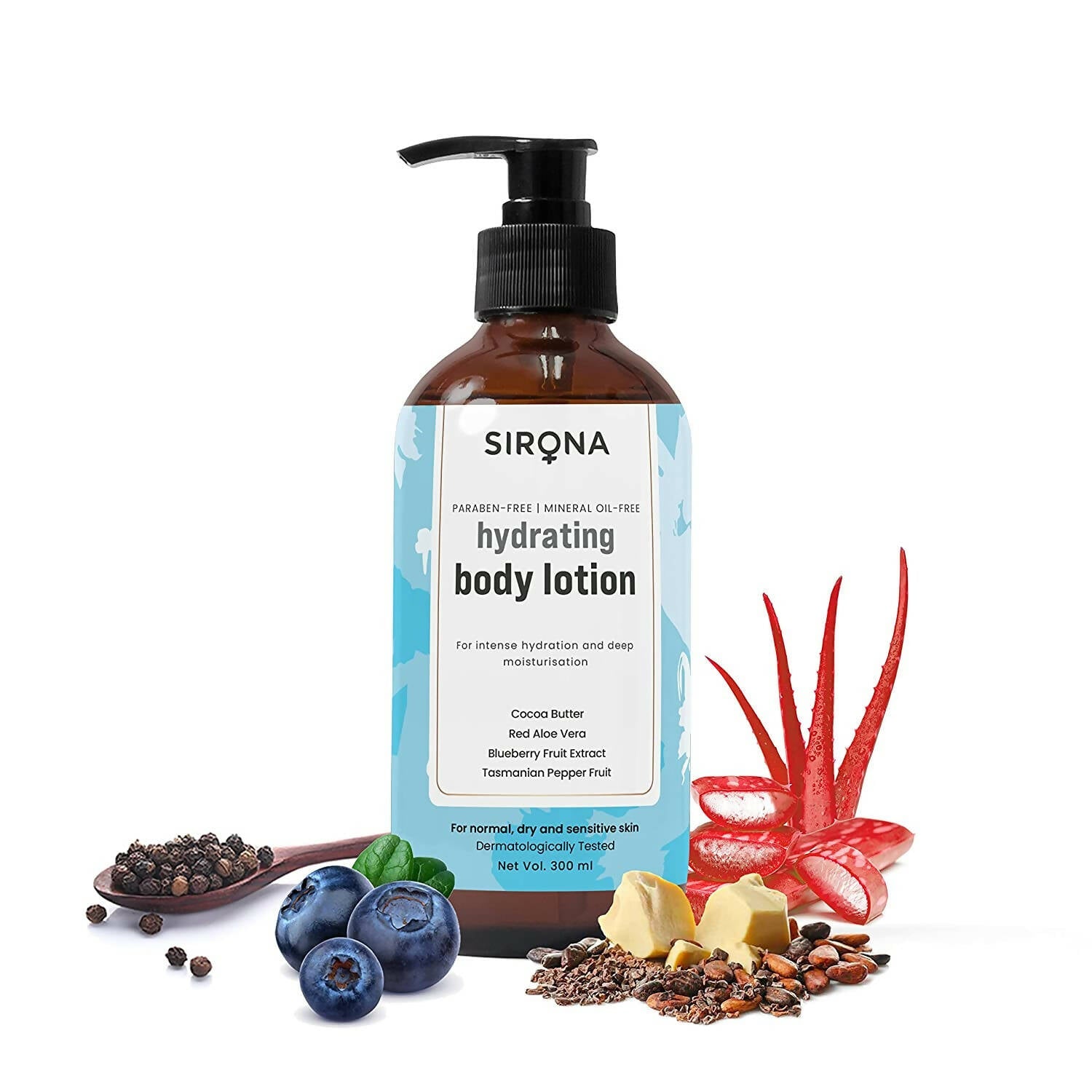Sirona Blueberry Body Lotion for Intense Hydration