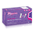 Maxim Organic Cotton 2-in-1 Liners Dual Protection 12 Packs of 35