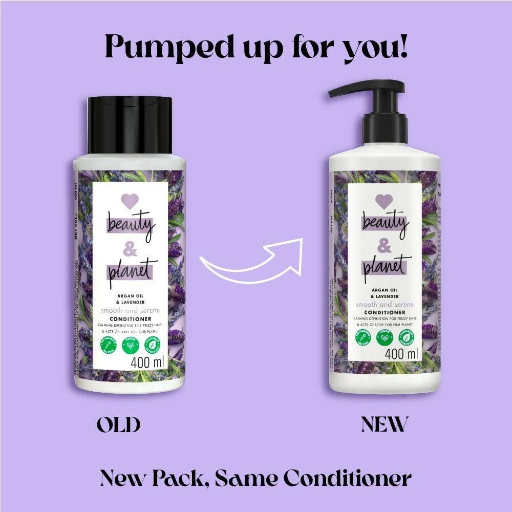 Love Beauty &amp; Planet Argan Oil and Lavender Paraben Free Smooth and Serene Conditioner