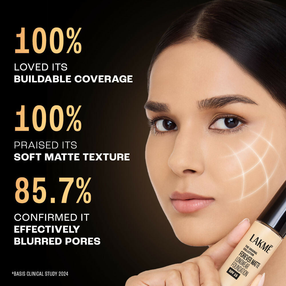 Lakme Forever Matte Longwear Foundation - Natural Coral