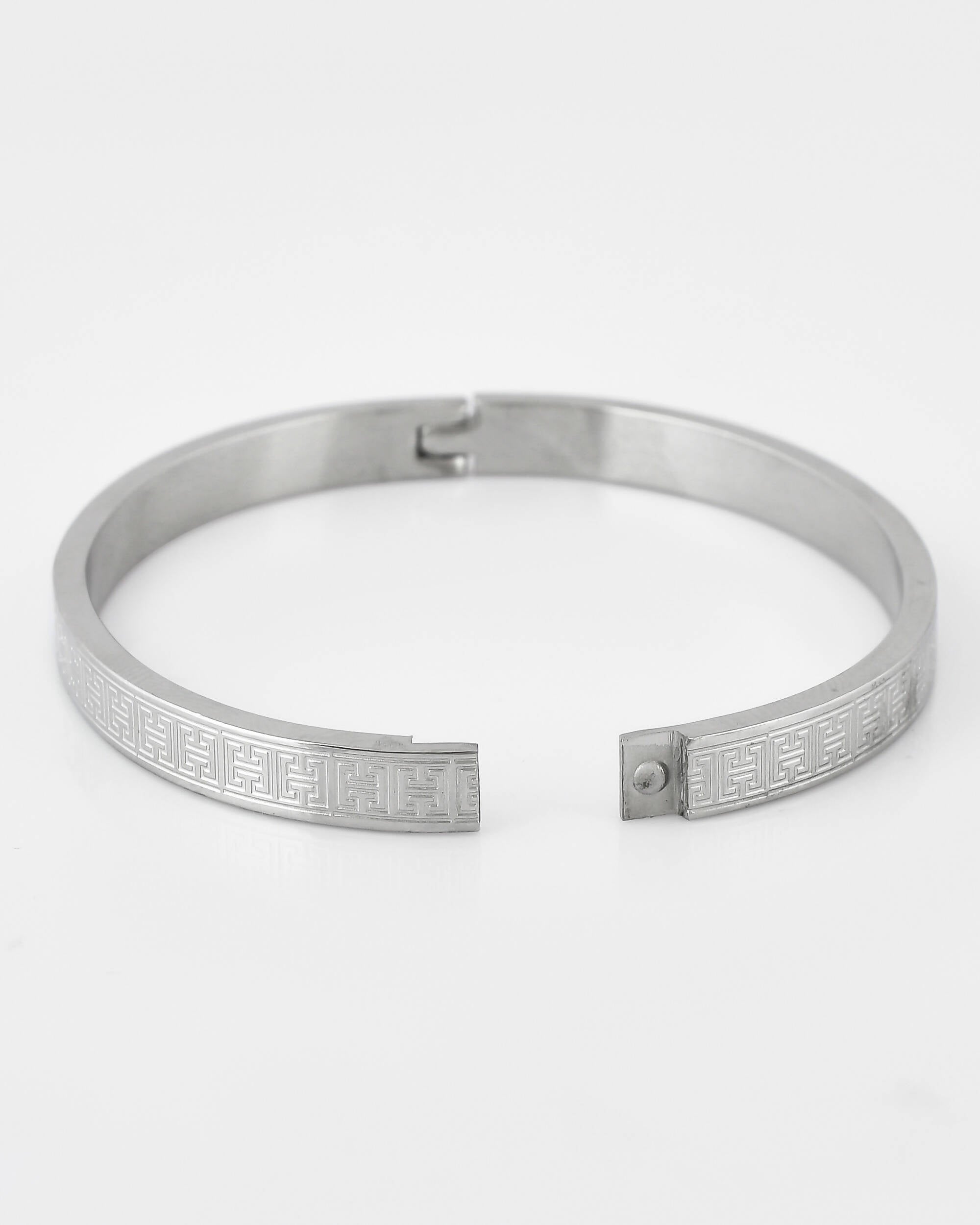 VOJ Stainless Steel Silver Bracelet