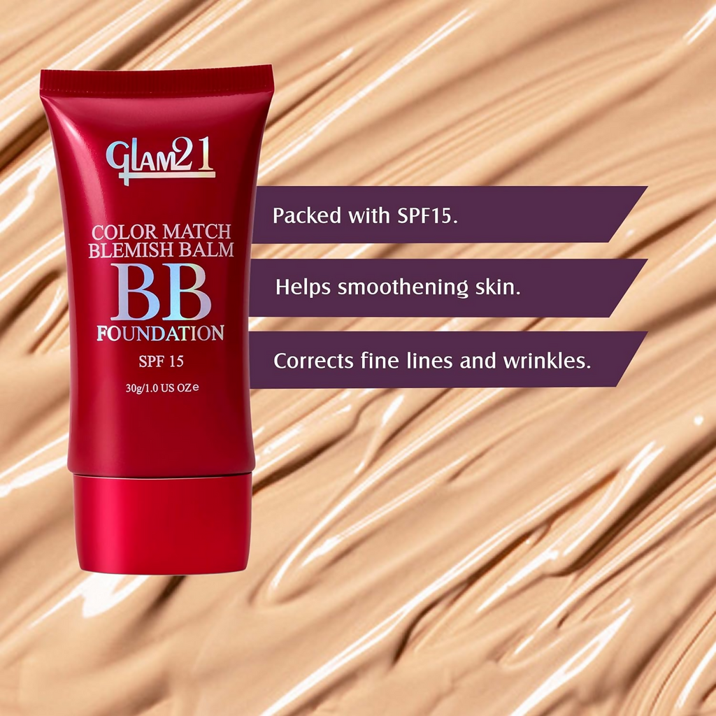 Glam21 Color Match BB Foundation SPF15 - 01 Light Natural