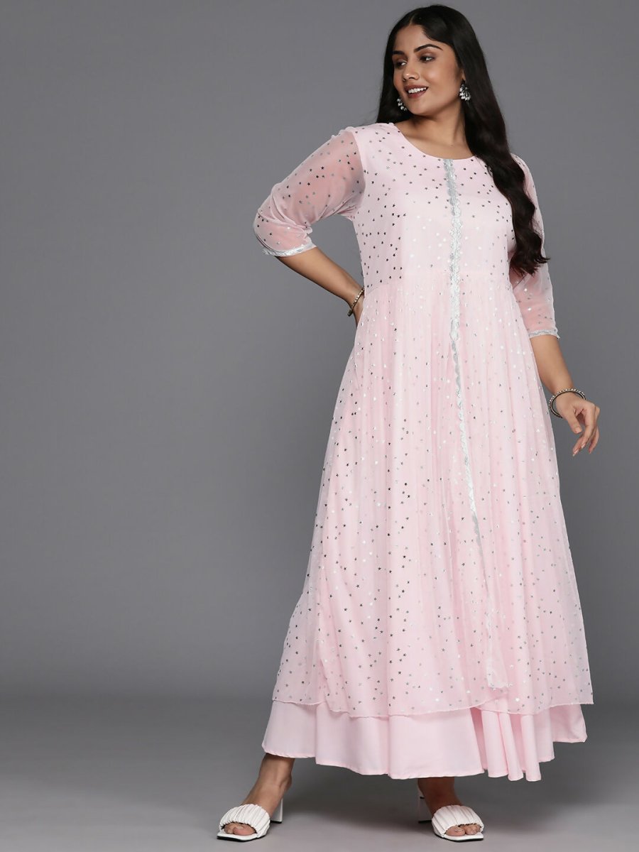 Ahalyaa Women's Traditional wear Ethnic Dress - Pink