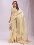 Shree Shyam Fashion Organza Gold Saree