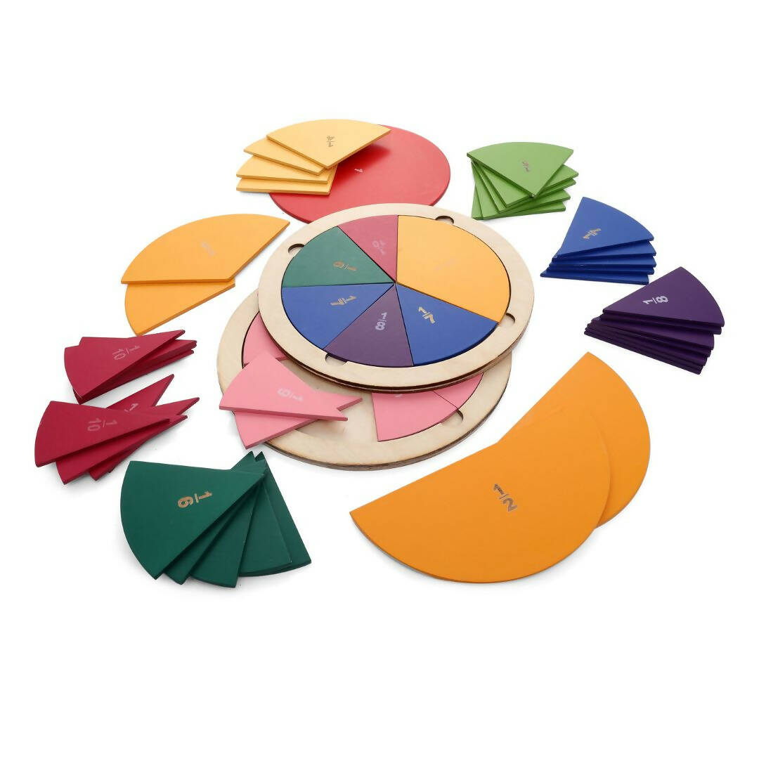 Nesta Toys Fraction Puzzle - Montessori Puzzle (57 Pcs)