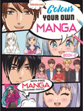 Dreamland Publications Colour Your Own Manga Book 2 With Free Manga Colouring Poster For Kids