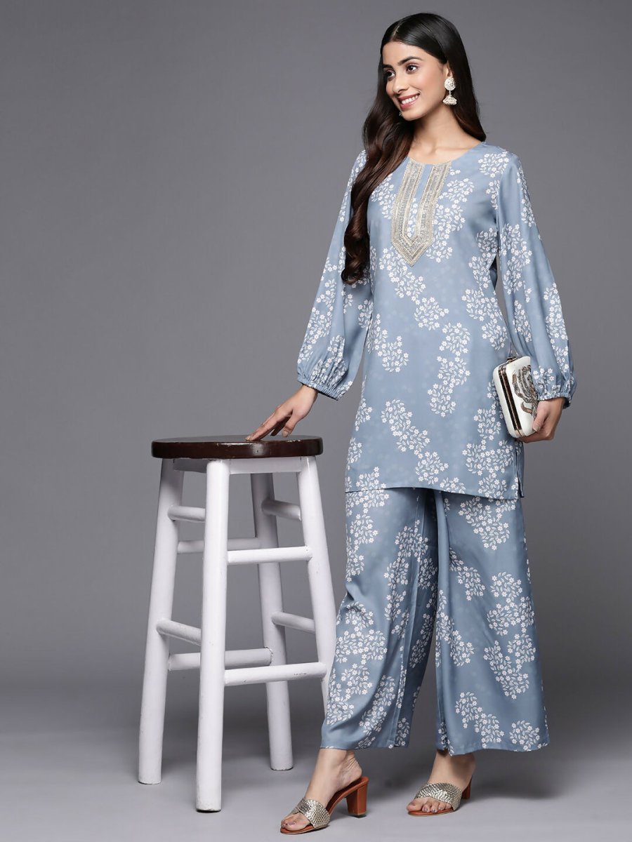 Ahalyaa Women's Traditional Wea Co-ods - Grey