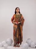 Yufta Multi Pure Shimmer Tissue With Pure Viscose Trouser And Shimmer Dupatta