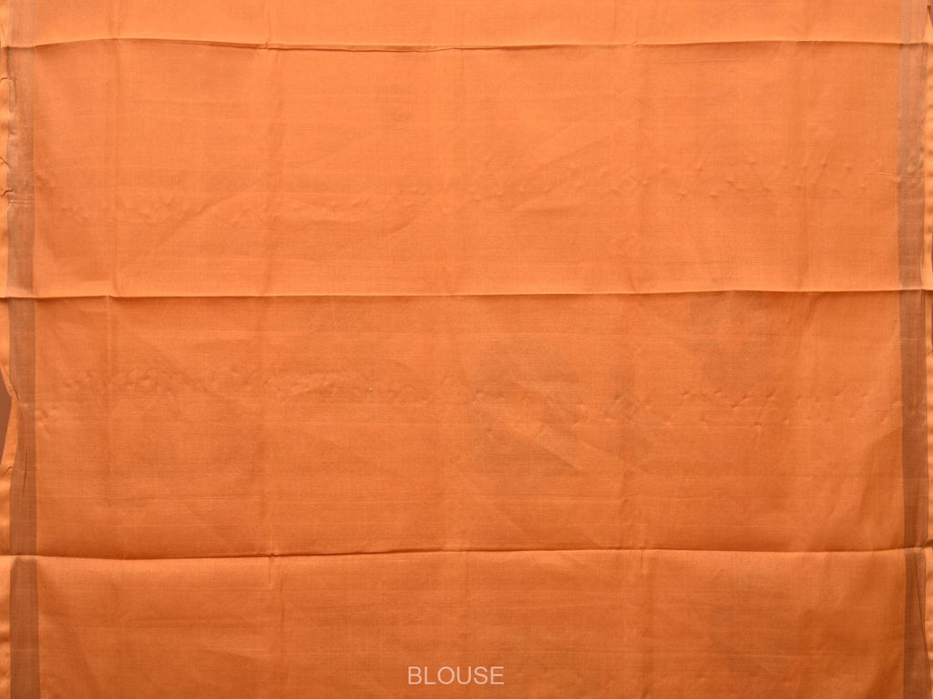 Mustard Khadi Cotton Handloom Saree with All Over Big Flowers Design - Global Threads
