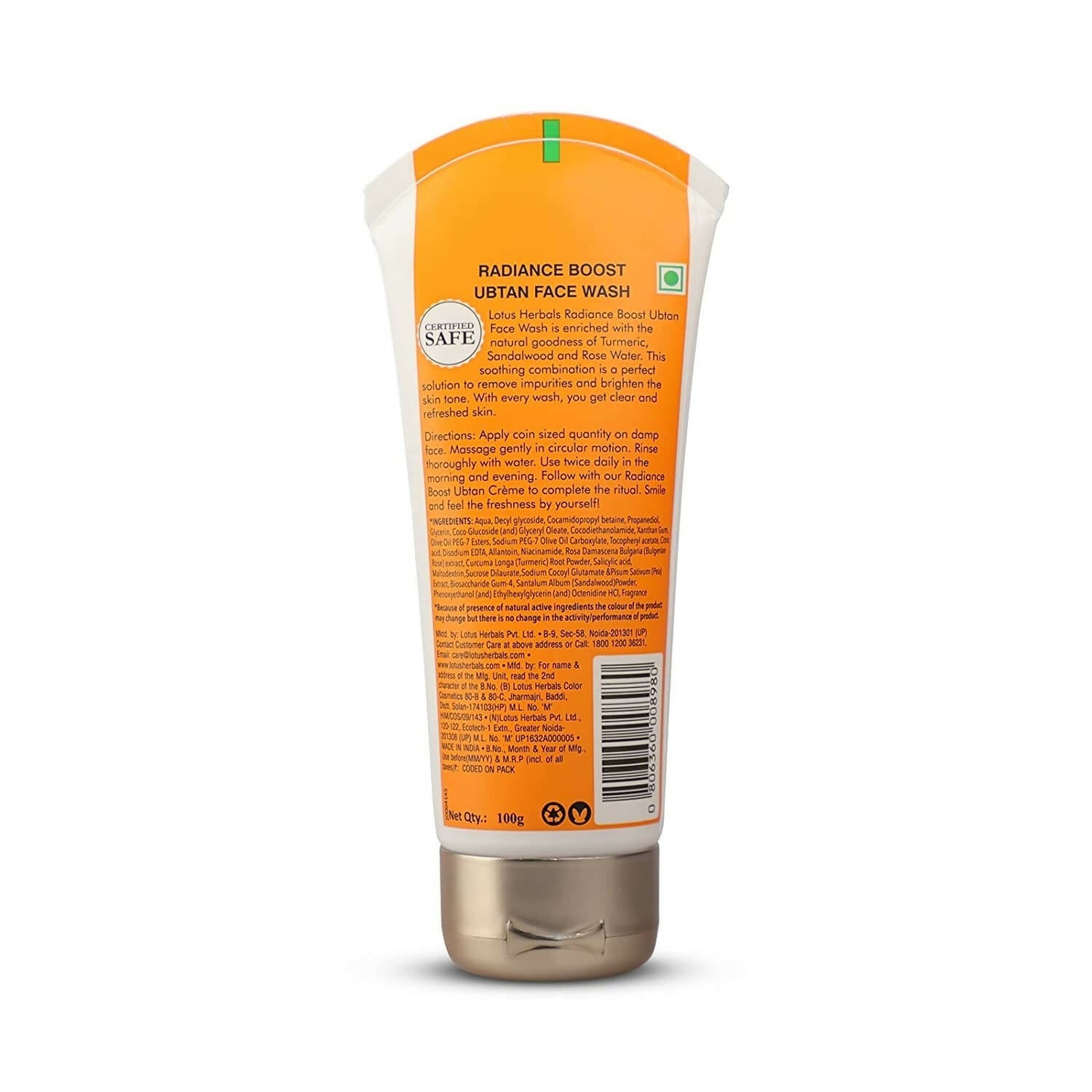 Lotus Herbals Radiance Boost Ubtan Facewash