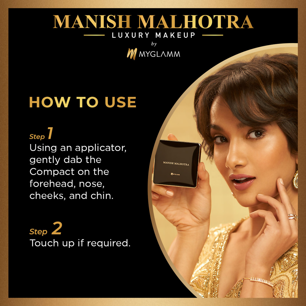 MyGlamm Manish Malhotra Beauty Skin Awakening Compact - Warm Creme