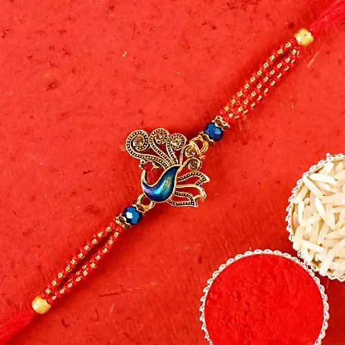 Striking Peacock Rakhi