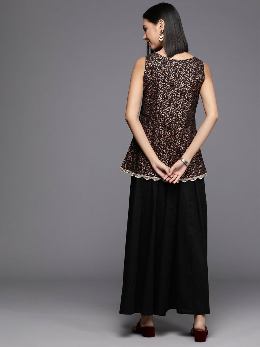 Ahalyaa Women's Traditional Wear Co-ods - Black