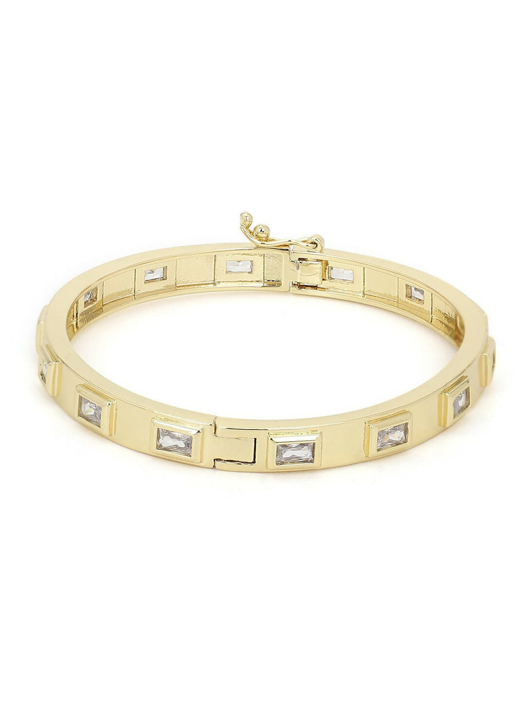American Diamond Golden Bracelet- Ruby Raang