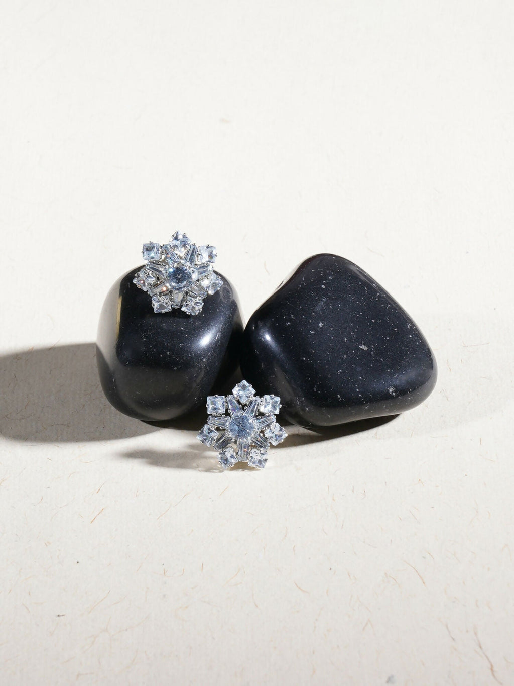 stone stud (white) - Ruby Raang