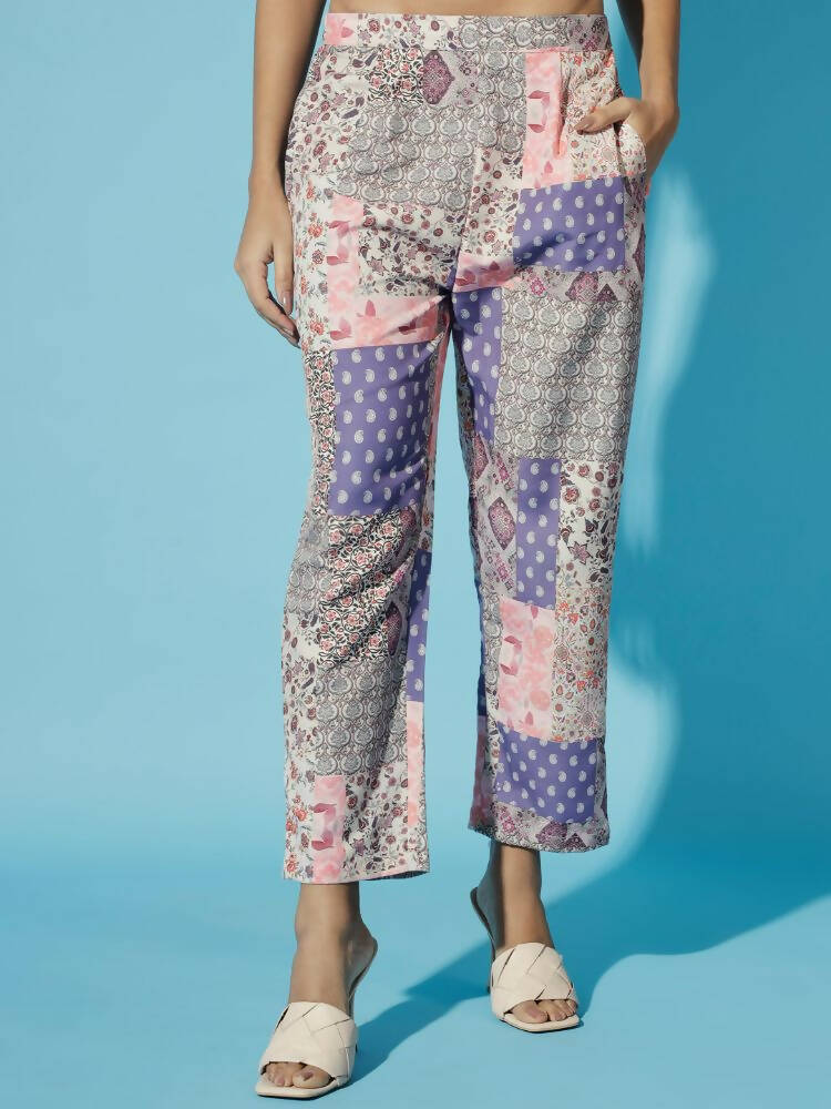 Myshka Women Multi-Printed Bling & Sparkly Co-Ords