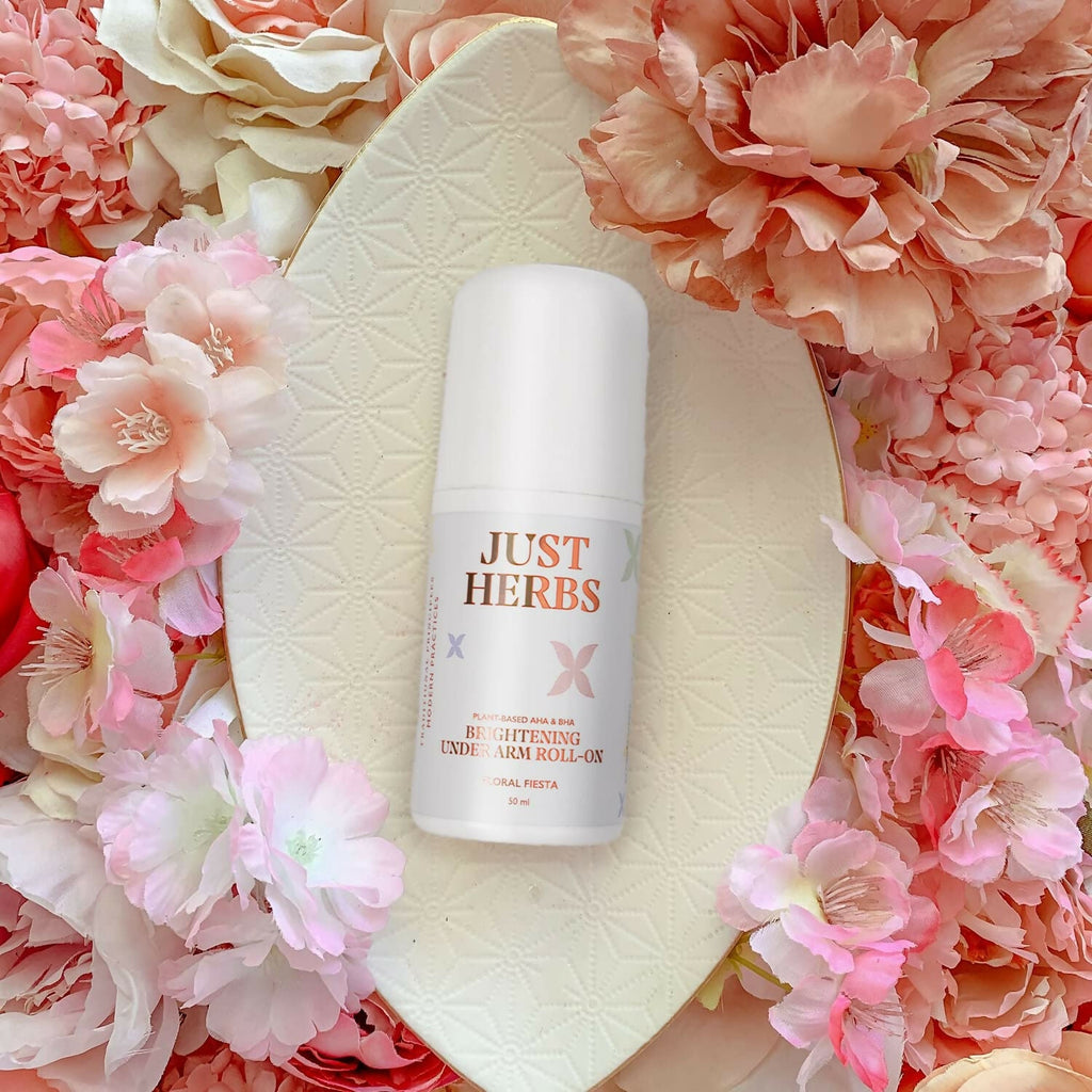 Just Herbs Under Arm Roll On For Women Floral Fiesta Long Lasting and Refreshing Women Deodorant