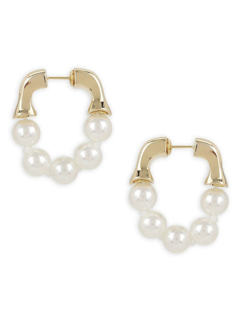 Hoop Pearl Earrings- Ruby Raang