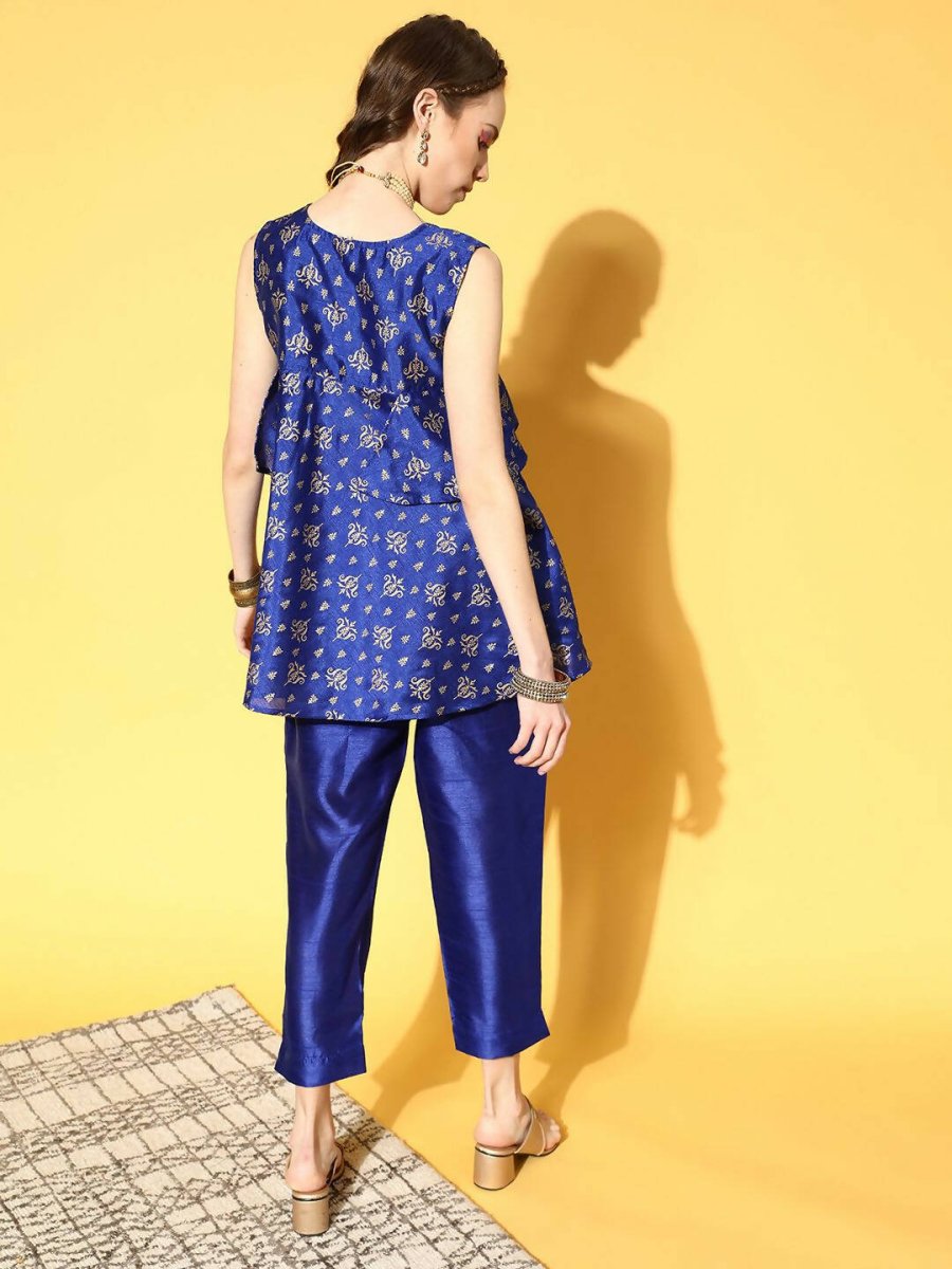 Ahalyaa Poly Silk Swirling Volume Kurta Set