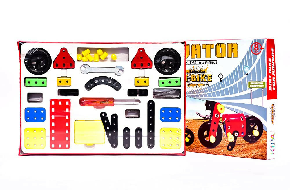 Kipa Model Building Metal Construction Based Educational Creative Toys for Creative Minds Kit Dirt Bikes for Juniors
