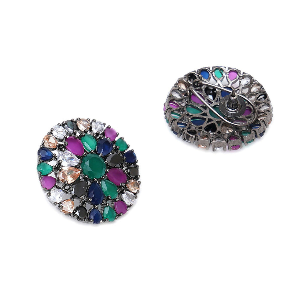 Multi Oversized Studs- Ruby Raang