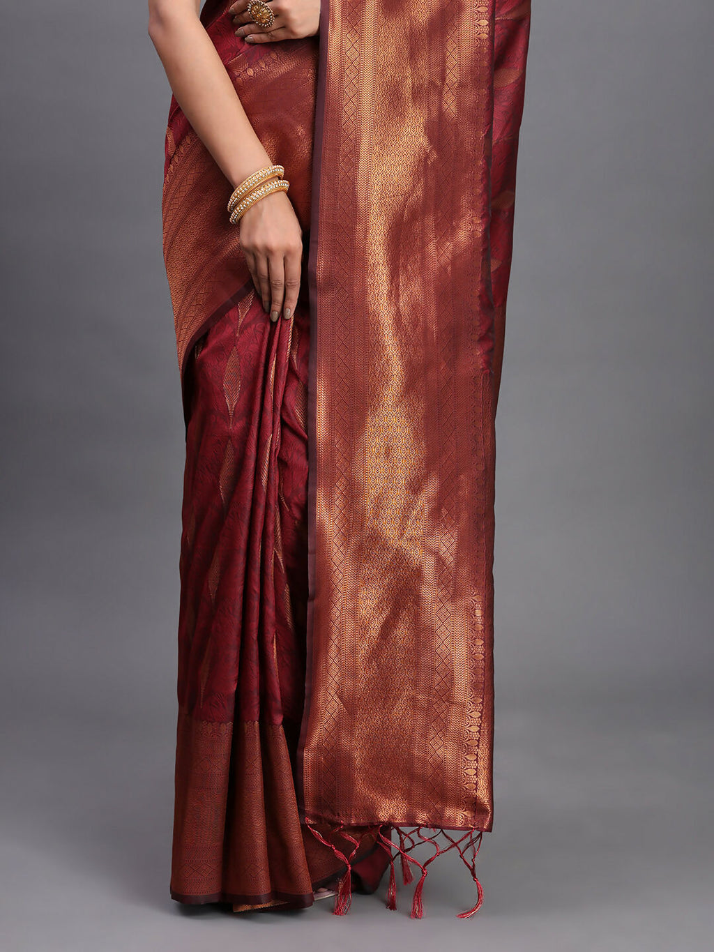 Shree Shyam Fashion Silk Maroon Saree