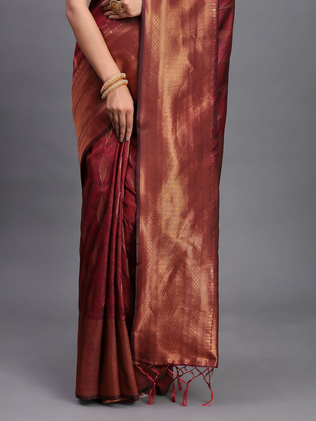 Shree Shyam Fashion Silk Maroon Saree