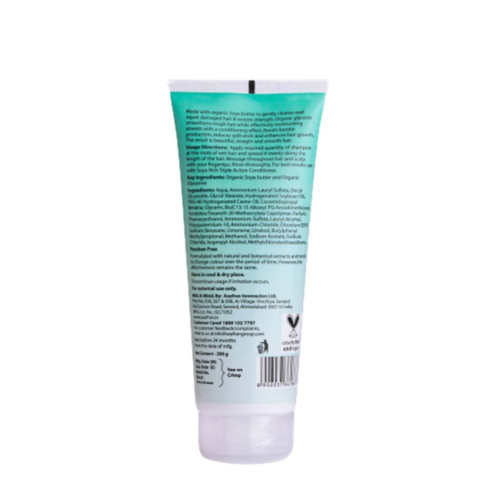Azafran Organics Soya Rich Triple Action Shampoo