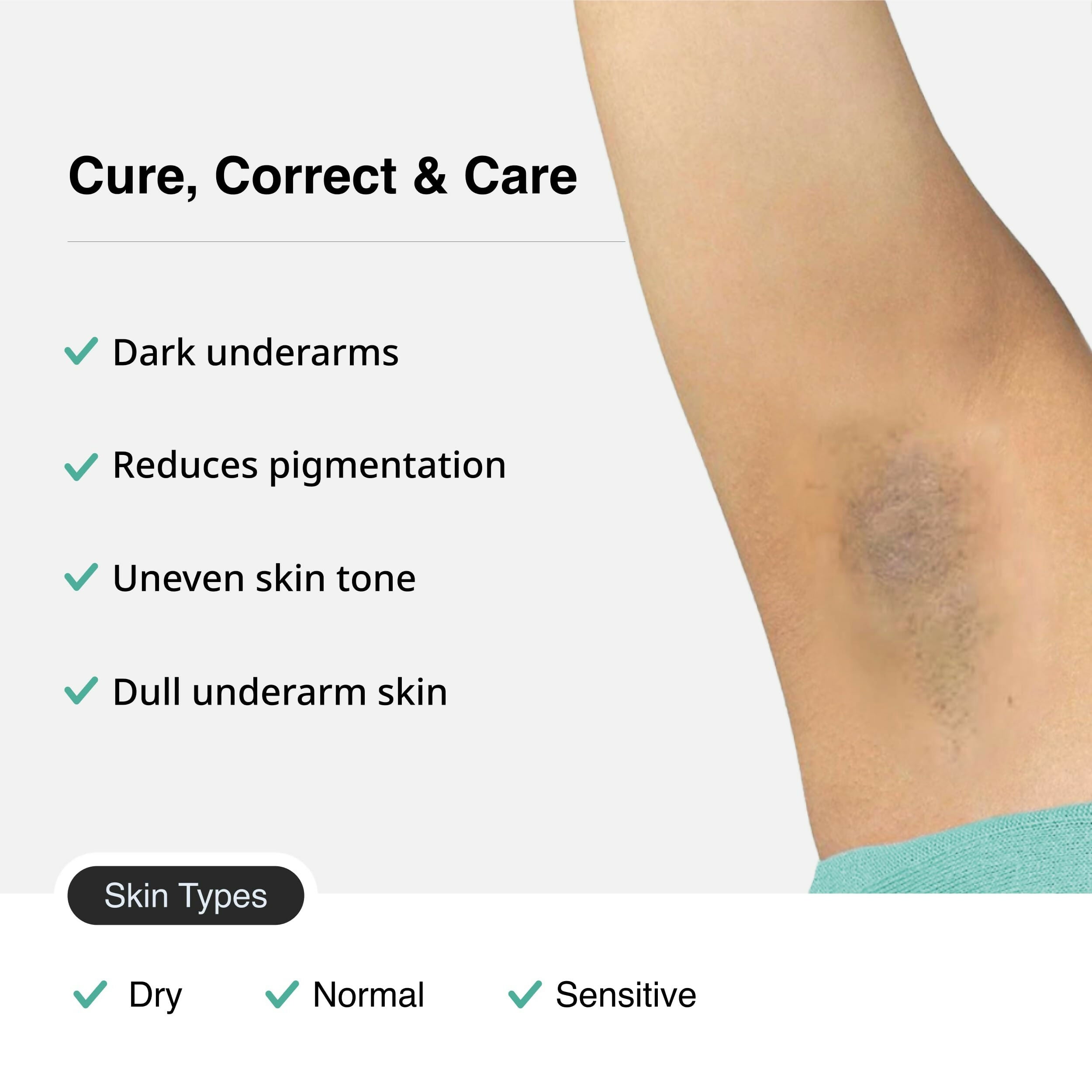 Cureskin Under Arm Brightening Cream Mask with Papaya & Sweet Orange