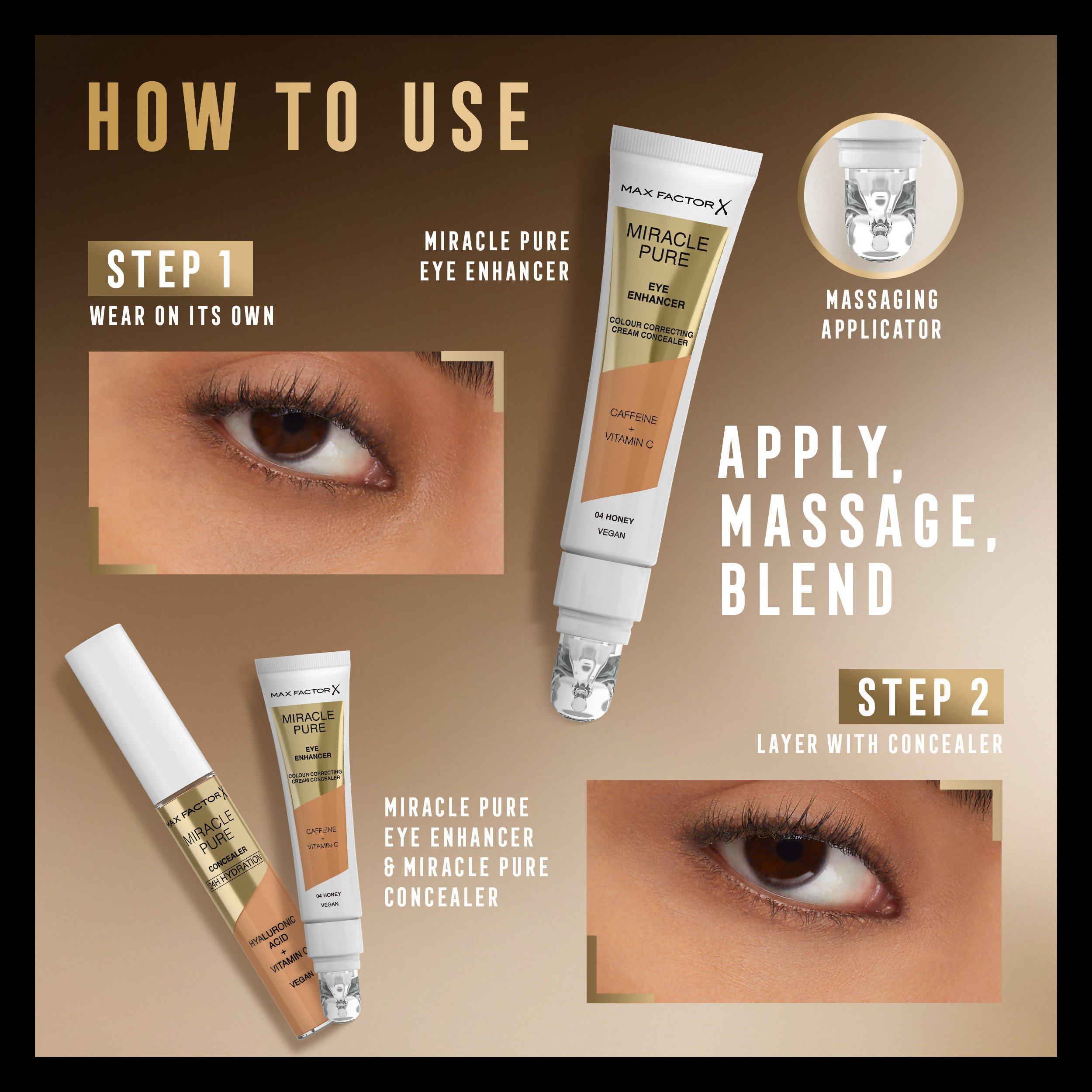 Max Factor Miracle Pure Eye Enhancer - Rose