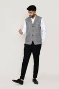 Joban Fashion White Colored Art Silk Fabric Kurta, Jacket With Straight Fit Pant