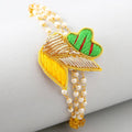 Meenakari Glimming Rakhi & Cadbury Silk Chocolates