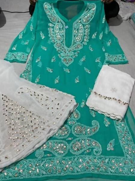 Arfa Fashion House New Collection Of Chikankari Gota Patti Lovers