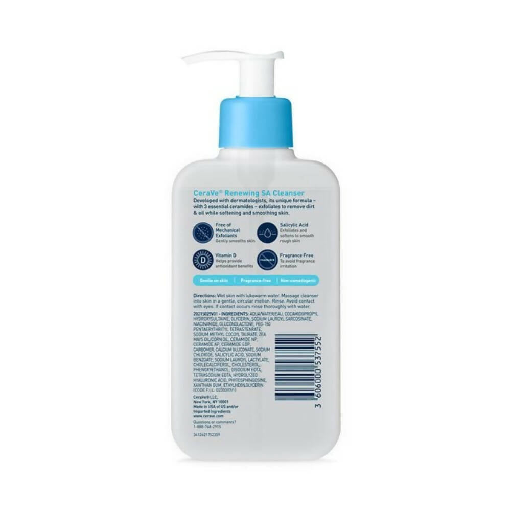 Cerave SA Smoothing Cleanser for Dry Rough Bumpy Skin
