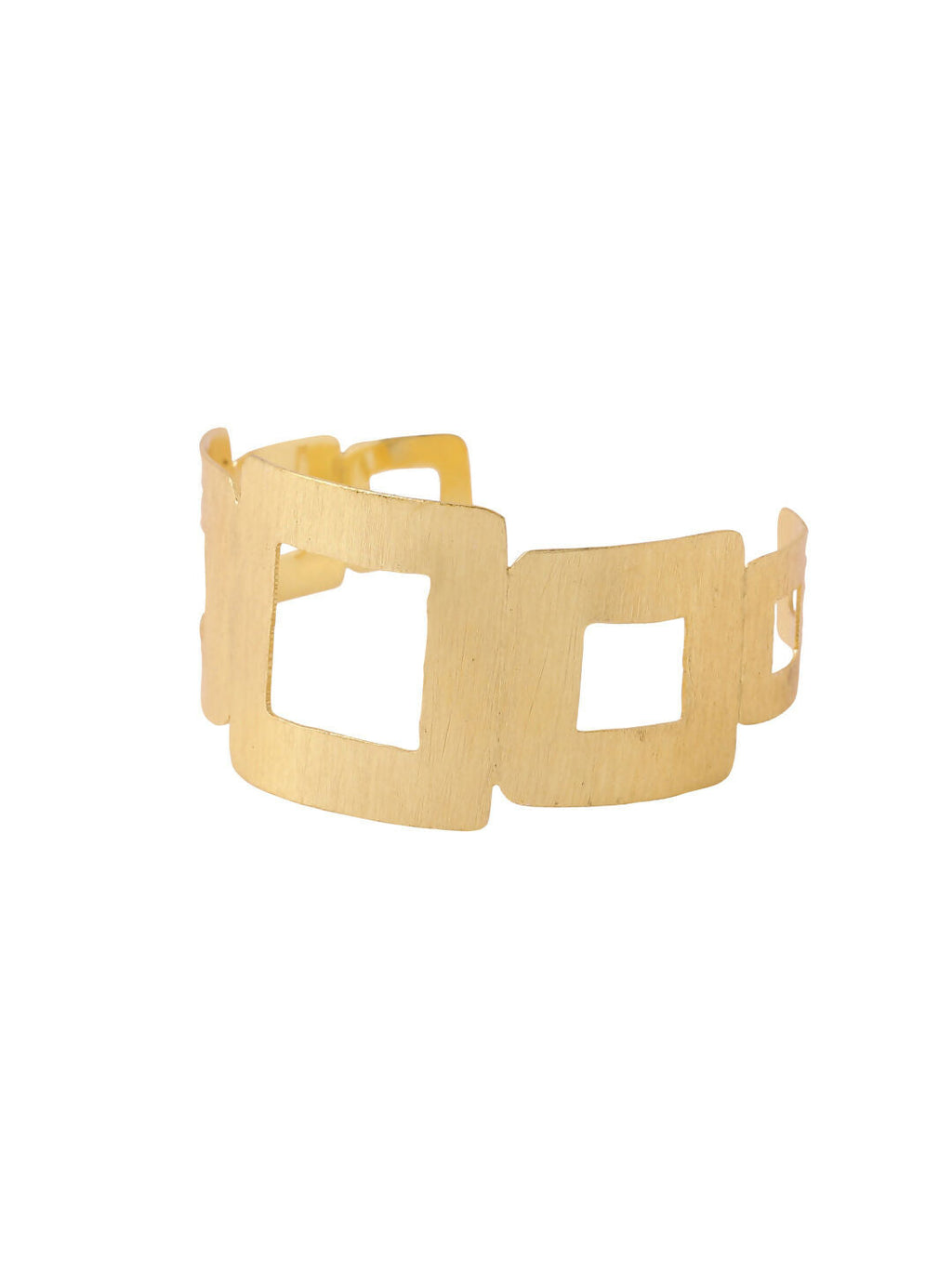 NVR Women Gold-Polished Adjustable Kada Bracelet