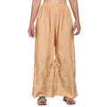 PAVONINE Beige Color Golden Printed Rayon Fabric Sharara For Women & Girls