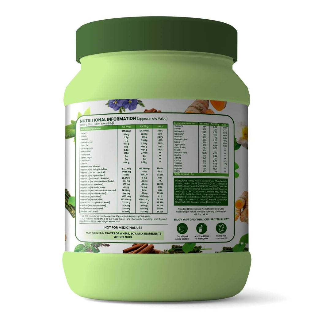 Himalayan Organics Protein Super Herbs Women Powder Chocolate Flavour