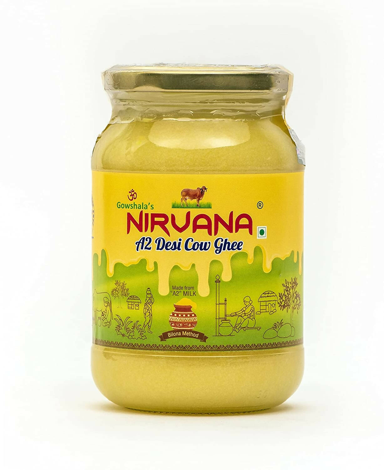 Gowshala's Nirvana A2 Desi Cow Ghee | Made From A2 Desi Cow's Milk | Premium Desi Ghee