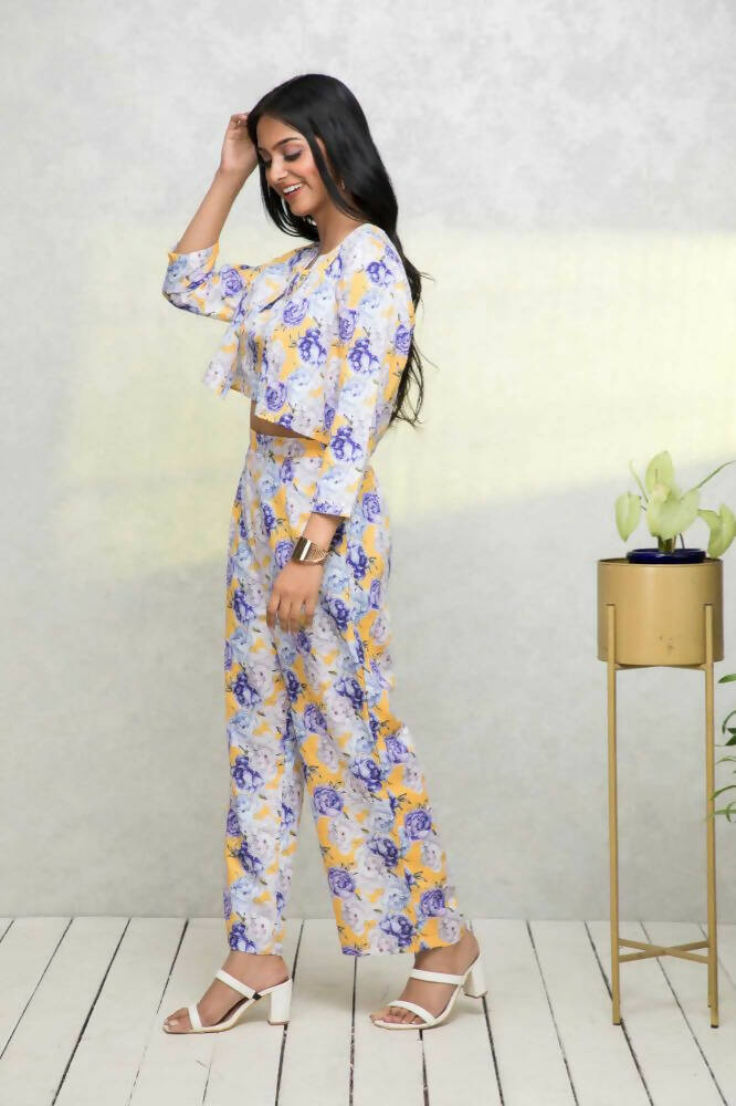 Myshka Women Multi Printed Pastels Co-Ords
