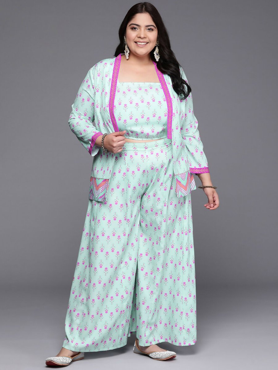 Ahalyaa Women's Traditional wear Co-ords - Blue