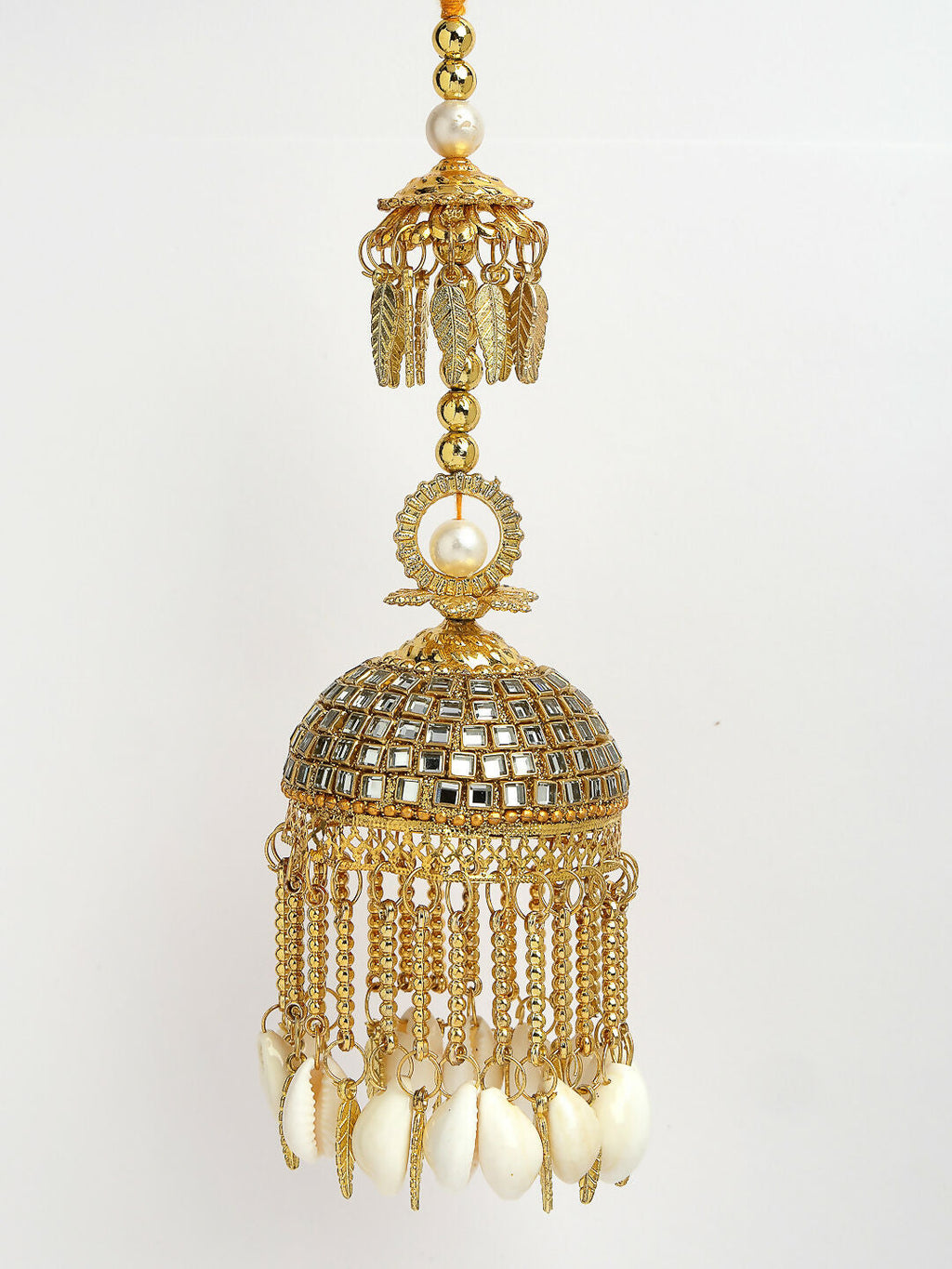 NVR Women's Pack Of 2 Gold-Polished Kundan Kaleera Sets