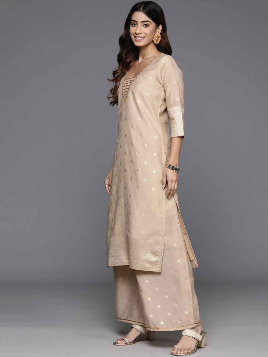 Ahalyaa Women's Traditional wear Kurta Set - Tan