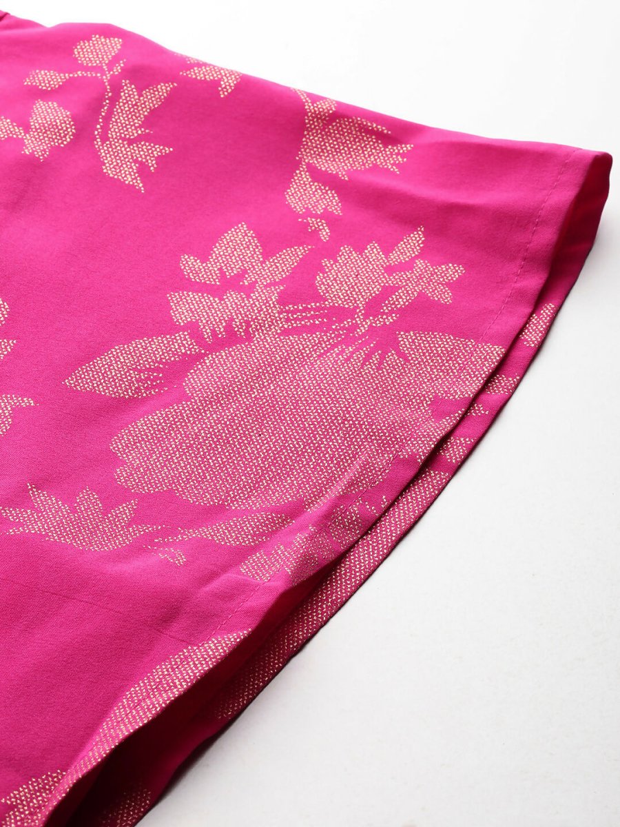 Ahalyaa Women's Traditional wear Ethnic Dress - Pink