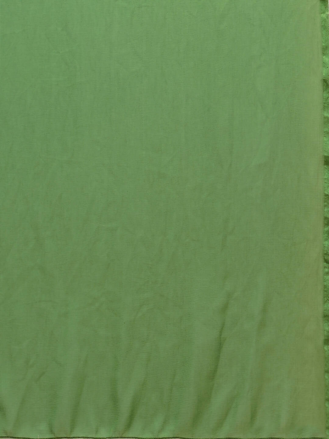 Green Pure Cotton Floral Printed Naira Cut Kurta And Bottom With Dupatta - Akashara