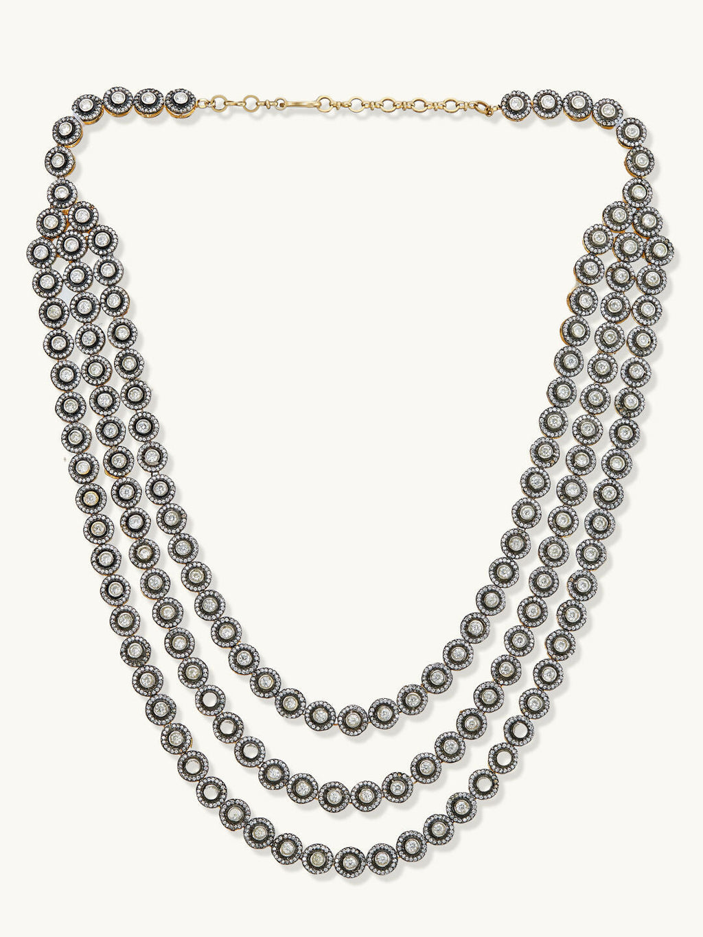Nuyug 22k Gold Plated Multi-Layered Necklace