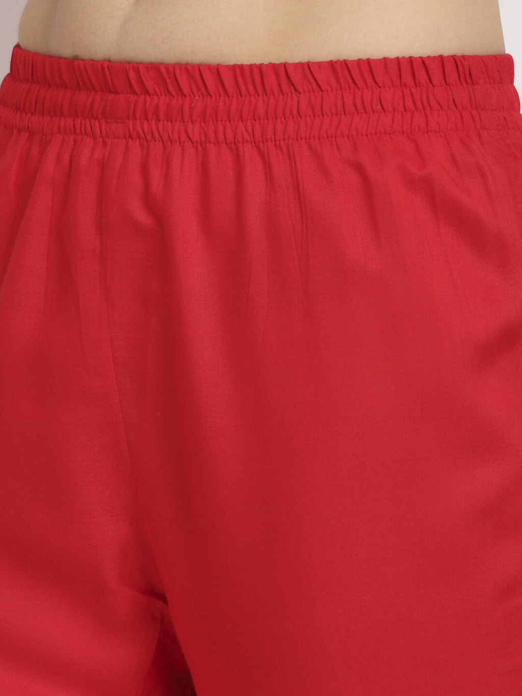 Rudra Bazaar Angrakha Red Kurti Set With Dupatta