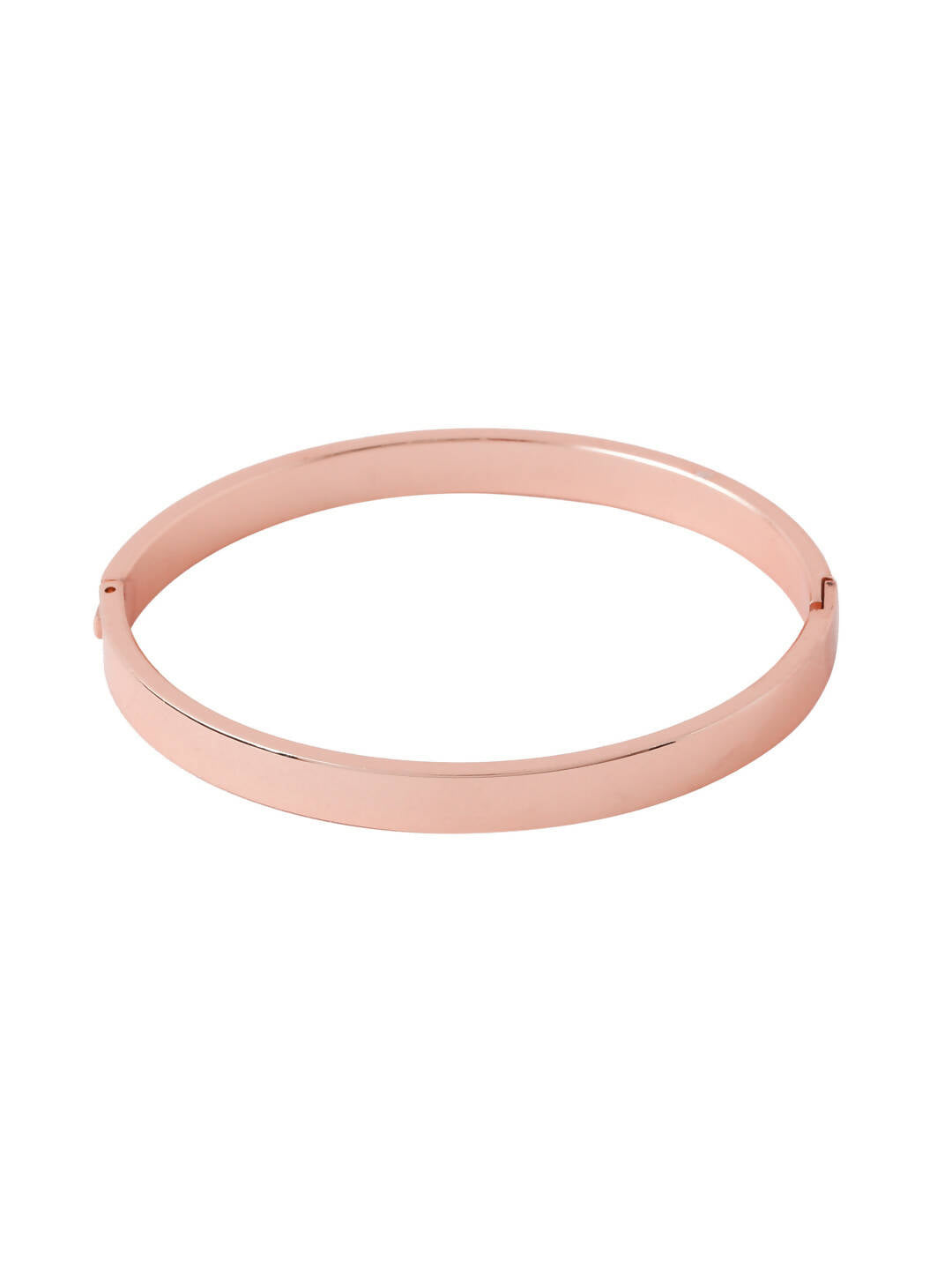 NVR Men's Rose Gold Metal Interlock Kada Bracelet