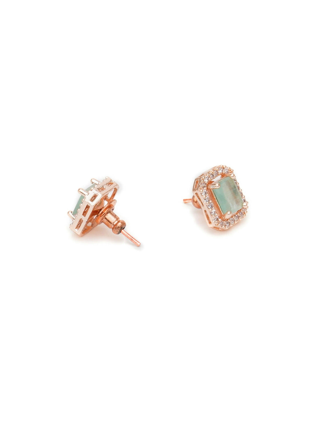 stone stud (mint green ) - Ruby Raang