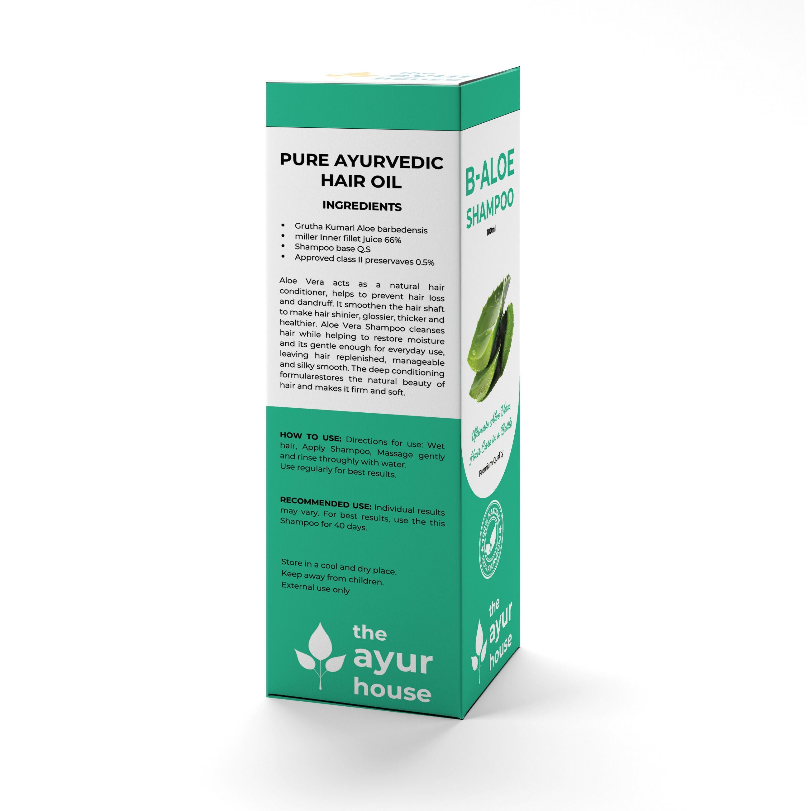 The Ayur House B Aloe Herbal Shampoo